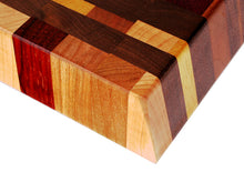 Load image into Gallery viewer, Exotics and typical Ohio hardwoods - End grain cutting board
